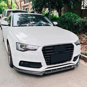 Audi A5 S5 8T <b>Sline</b> 2012-2017 Front Lip Splitter Carbon Fiber Texture Matte Finish AMP-Z - Product Image 1