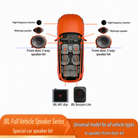 Untuk Kit Speaker 3-Arah Khusus Toyota, Upgrade Audio Mobil Tweeter / Midrange / Woofer untuk Pintu Depan & Belakang