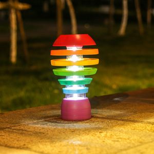 ไฟสวนโซลาร์ LED สีรุ้ง กันน้ำ สำหรับตกแต่งสนามหญ้าและทางเดินกลางแจ้ง - Product Image 4
