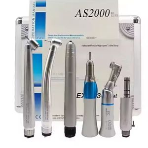 Juego de piezas de mano dentales 45 °, 2 agujeros, 4 agujeros, rociador de agua de 3 vías, Kit de pieza de mano de baja velocidad, juego de escalador de aire, turbina Led, pieza de mano Dental - Product Image 1