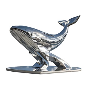 Escultura de Metal 3D de Lujo Personalizada para Interiores y Exteriores, Modelo de Robot Femenino de Tecnología Futura en Acero Inoxidable - Product Image 1