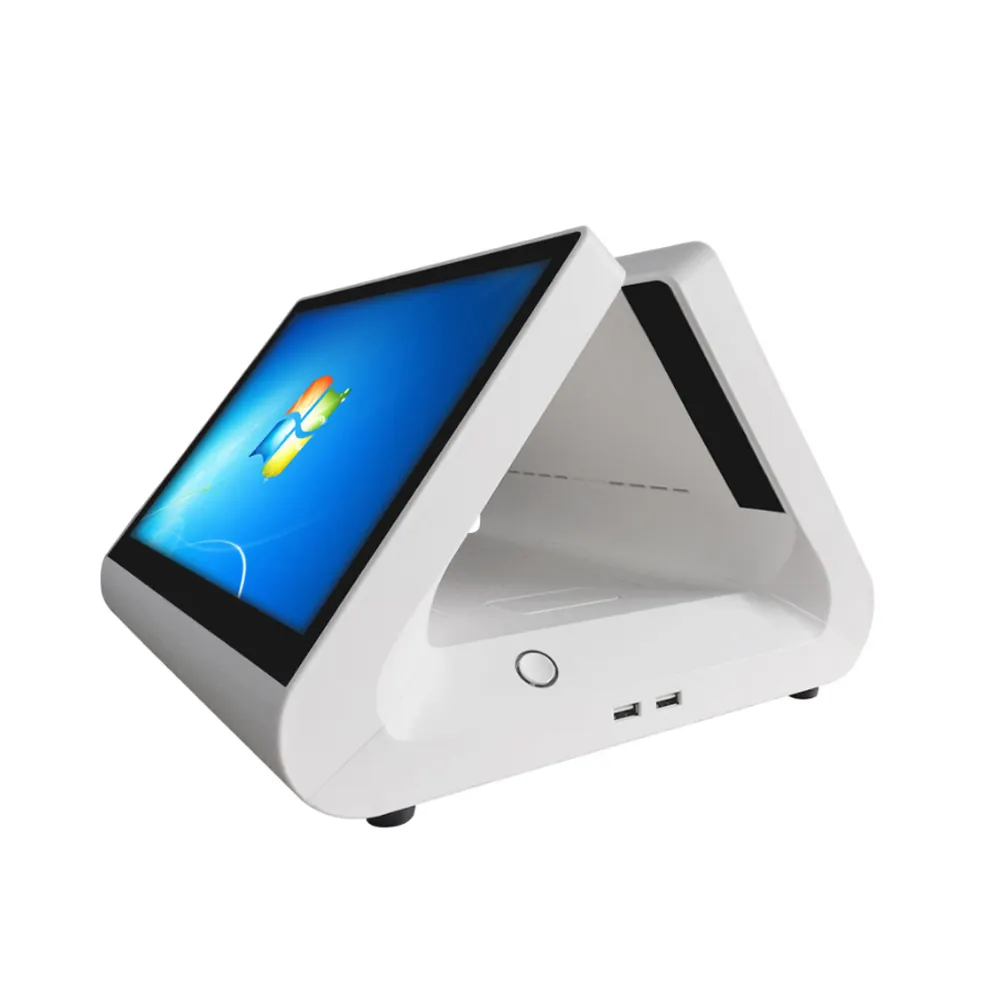 New Arrived T690 12.1インチSmart White Pos Machine AllでOne Pos Dual Screen Pos Retail System