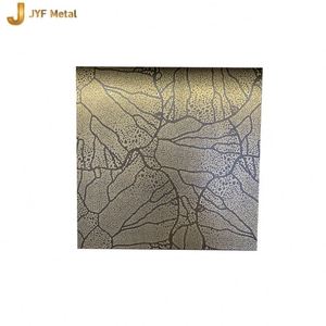 แผ่นเหล็กสแตนเลส 304 ลายสลักแบบโบราณสีทองแดงบรอนซ์ รุ่น LL228 สำหรับตกแต่ง  ผ่านกระบวนการรีดเย็น ตัด และดัดขึ้นรูป - Product Image 6