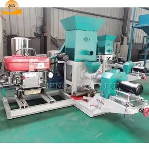 Floating feed extruder price Floating fish feed pellet machine pet food processing machines dog food machine