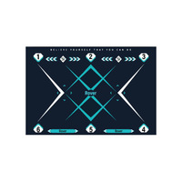 Tapis d'entraînement de football insonorisé pour intérieur 2026 LW, tapis de cible plat pour la maison, équipement d'entraînement de football, mini-tapis d'entraînement de football