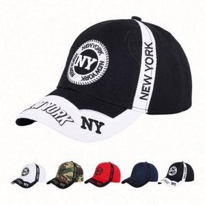 Casquettes de baseball de créateur, style sportif et formel, avec broderie NEW YORK, en tissu standard, vente en gros pour fabricants - Product Image 1