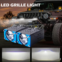Phare auxiliaire LED externe pour voiture et moto, mini projecteur avec électrovanne 12V 55W (faisceau bas) 70W (faisceau haut)