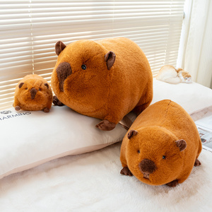 คู่หูที่ให้ความสบายกับสัตว์ยัดนุ่นนุ่มพิเศษสำหรับสัตว์เลี้ยงในฟาร์มสัตว์ขนาด25ซม. มี2สีหนูตะเภานอนเหมือนจริง - Product Image 5
