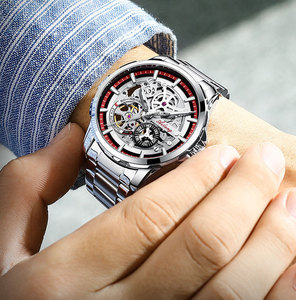 Ailang Relógio Mecânico Automático para Homens Criatividade e Liberdade Top Double Sided Art Hollow Design Luminous Scale Timing - Product Image 5