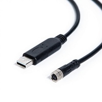 Cable de Comunicación Serial RS232 RS485 con Conector Tipo-C M8 de Fábrica, Conductor de Cobre Libre de Oxígeno para Cámara Industrial