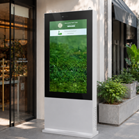 Pantalla Digital Exterior Personalizada de 55 Pulgadas, Tótem Publicitario LCD Resistente al Agua para Centros Comerciales