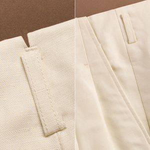 Costume italien pour homme, années <span class=keywords><strong>1930</strong></span>, en coton et lin respirant, décontracté, à double boutonnage, avec revers pointus, veste et pantalon, ensemble 2 pièces - Product Image 5