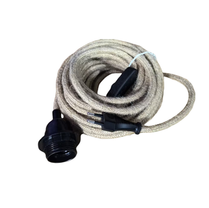 Vintage cây gai dầu dây Ánh Sáng Mặt dây Kit Plug-in treo chiếu sáng với dimmer chuyển đổi và vít phong cách Threaded Bóng đèn Đèn chủ - Product Image 2