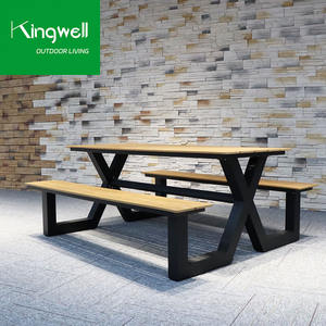 <span class=keywords><strong>Set</strong></span> di <span class=keywords><strong>Tavolo</strong></span> <span class=keywords><strong>e</strong></span> Panchina di Lusso <span class=keywords><strong>in</strong></span> Alluminio per Esterni a 4 Posti con Arredamento <span class=keywords><strong>da</strong></span> Parco per Hotel <span class=keywords><strong>e</strong></span> Ville - Product Image 6