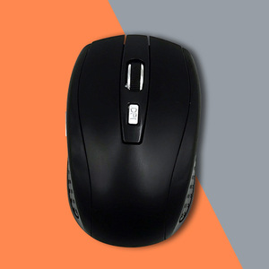 Wireless Optical Mouse Black 6 Buttons Battery Powered For Laptop Desktop Computer Use - Product Image 1
