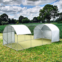 Nouvelle Conception Facile à Assembler Structure en Acier Galvanisé Poulaillers avec Couverture Imperméable