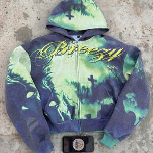 Sweat-shirts à capuche pour hommes de haute qualité, dernier design, sublimation, basiques, 100% coton, respirant, streetwear, décontracté, hiver - Product Image 3