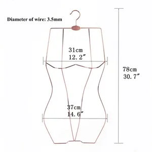 전체 금속 와이어 비키니 걸이 수영복 걸이