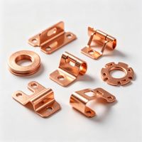 Pièces d'emboutissage métallique de haute qualité, structure simple, rondelles/clipss/supports, fabrication OEM de tôles minces