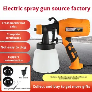 Pistolet de pulvérisation électrique Portable 220V 1.3mm utilisation industrielle à haute pression pour bricolage nouveau travail de pulvérisation de peinture au Latex de <span class=keywords><strong>d</strong></span>ésinfection à haute pression - Product Image 5