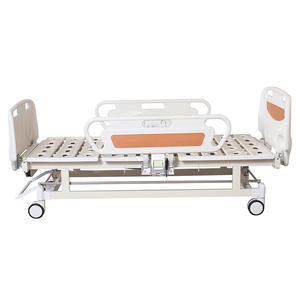 Lits d'infirmiers hospitaliers ICU réglables de haute qualité Lits d'hôpital manuels à 2 fonctions - Product Image 3