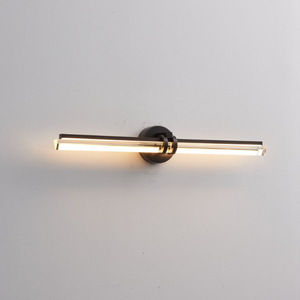 Italian Modern Minimalist All-Copper <b>Wall</b> Lamp for Living Room & Bedside <b>LED</b> <b>Mirror</b> Sconces for Home Use - Product Image 2