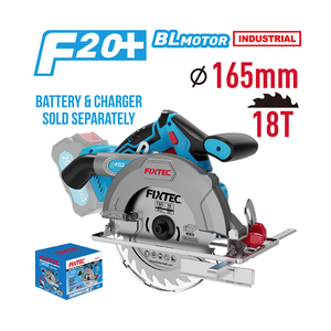 เครื่องมือไฟฟ้าคุณภาพสูง FIXTEC เครื่องตัดไร้สาย 20V แบตเตอรี่ลิเธียม ใบเลื่อยวงเดือน 165 มม. สำหรับงานไม้ รุ่น FCCS16501-14 - Product Image 3