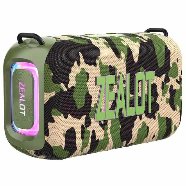 Zealot S85 Speakers Wster Blue Tooth Wireless 50W Subwoofer With Shoulder Strap Outdoor Waterproof Portable Speaker