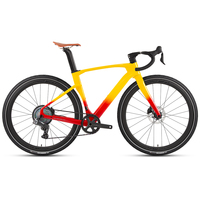 Nouveau modèle 2026 abordable Twitter Gravel V3 Wheeltop Gex Vélo de route en fibre de carbone 13 vitesses avec frein à disque hydraulique et axe traversant 700*40c Gravel