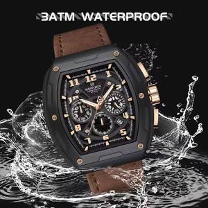 NAVIFORCE 8053 Nuevo Reloj de Pulsera de Cuarzo para Hombre, Resistente al Agua, Cronógrafo, Correa de Cuero, Relojes de Negocios Populares, Regalos para Hombre 2026 - Product Image 3