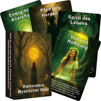 Vente en gros de cartes d'oracle German Mystic Forest, jeu de 48 cartes, 300 GSM, 8x12 cm, avec boîte, OEM ODM