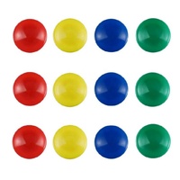 Couleur magnétique clou bureau enseignement rond en plastique boucle magnétique aimant papeterie ménage tableau blanc particules magnétiques.