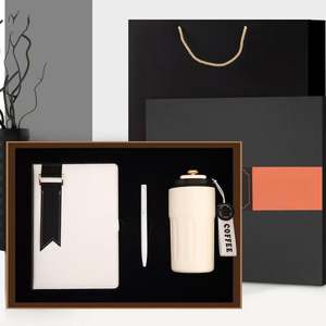 Offre Spéciale – Coffret Cadeau d'Anniversaire d'Entreprise Haut de Gamme pour Noël – Carnet d'Affaires Personnalisé en PVC Imprimé Letterpress Fait Main – 100 Feuilles - Product Image 1