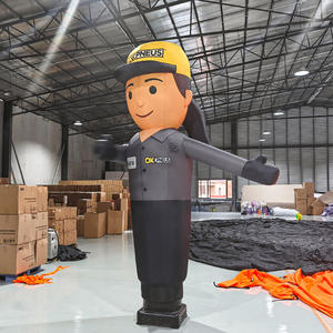 Ballon publicitaire gonflable oscillant en forme de clown, de personnage de dessin animé, de star ou de dieu de la richesse, pour l'accueil aux portes et les arches publicitaires - Product Image 4