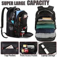 Tas punggung komputer multifungsi, tas bahu ganda USB Multi fungsi kapasitas besar