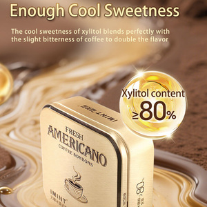 Fresco Americano Bold Espresso Coffee Bonbons Xylitol ≥ 80% Caramelo de café a granel <span class=keywords><strong>Boca</strong></span> Pastillas Caramelo - Product Image 2