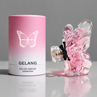 Flacon de parfum en verre de haute qualité, irrégulier, 100 ml, flacon pulvérisateur de parfum en verre transparent, flacon de parfum personnalisé avec emballage en boîte
