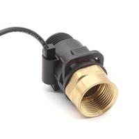 Débitmètre à turbine en plastique nylon haute technologie G1'' Capteur de débit d'eau 3,5-24VDC Compteur d'impulsions 2-60lpm pour machines à eau potable