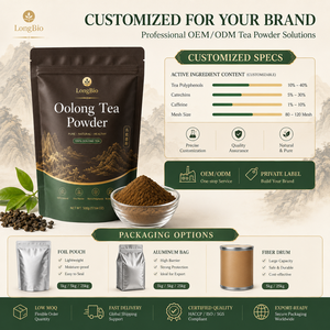 LongBio Poudre de thé <span class=keywords><strong>Oolong</strong></span> instantané en vrac, extrait lyophilisé soluble dans l'eau pour le thé au lait, les boissons, la pâtisserie, les confiseries et la formulation alimentaire - Product Image 4