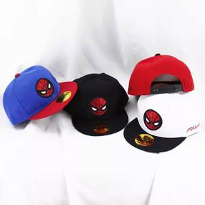 Hot Style Flat <strong>Spiderman</strong> Baseball <strong>Cap</strong> Hip Hop Inspired Men's &amp; Women's Treasure Outdoor Leisure Travel Sun Hat for Children - Product Image 1