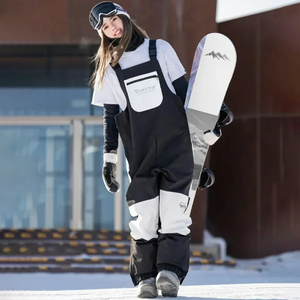 Nouveau <span class=keywords><strong>pantalon</strong></span> de <span class=keywords><strong>neige</strong></span> chaud imperméable avec sangles pour adultes hommes et femmes Sports d'hiver combinaison de plein air vêtements de ski - Product Image 1