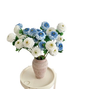 Flores Artificiales de Peonía y Carpa Dragón, Flores de Seda Azules y Blancas, Alta Simulación, Decoración para Bodas y Hogar - Product Image 5