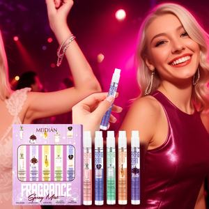 Haut de gamme femmes 10ML * 5 parfum de marque originale parfum longue durée sans <span class=keywords><strong>alcool</strong></span> pour les poils du corps pour <span class=keywords><strong>cadeau</strong></span> voyage ensemble - Product Image 1