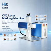 Marqueur laser CO2 de haute qualité 30W, fourni par le fabricant pour la gravure de boîtes, de cartons, de verre et de plastique