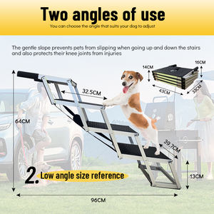 Handige 5-stappen Opvouwbare Hondentrappen Sport-En Entertainmentladder Voor Huisdieren - Product Image 5