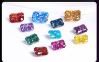 Pierres de Moissanite Multicolores Brillantes pour la Fabrication de Bijoux - Fournitures pour Montres/Colliers/Bagues/Boucles d'Oreilles Capables de Passer le Test du Diamant