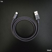 Cables USB-A a 8 Pines con Hilo Trenzado de Cristales de Hielo Transparentes, Regalo Progresivo Ideal