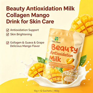 Leche en polvo antioxidante de marca propia Wins Town con colágeno, extracto de guayaba y semilla de uva, bebida de belleza con sabor a mango para aclarar la piel. - Product Image 3