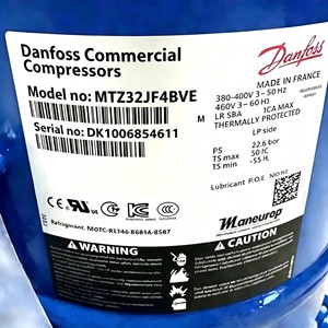Compresseur à spirales Danfoss MTZ28JE4AVE MTZ32JF4BVE MTZ36JG1AVE Pièces détachées de réfrigération - Product Image 4