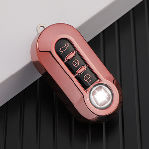 Funda de TPU suave de primera calidad para llave de coche, carcasa para <span class=keywords><strong>Fiat</strong></span> 500 Panda Ducato 500L Punto Lancia Musa, llaveros, llavero, bolsa directa de fábrica - Product Image 4